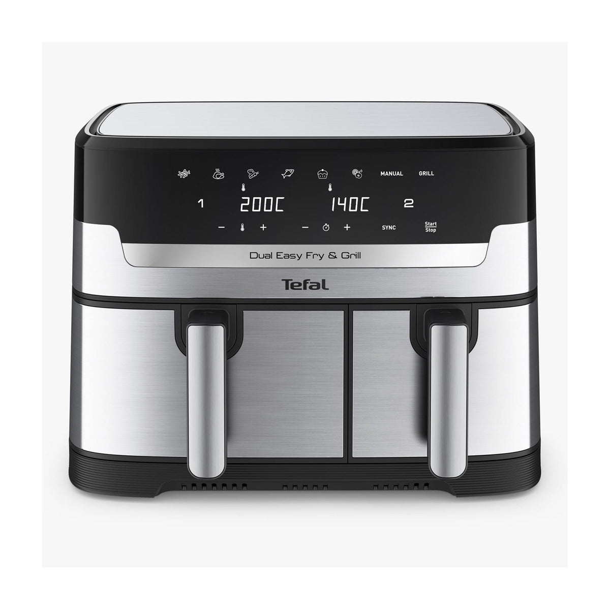Tefal , Easy Fry Dual Zone Air Fryer 8.3L Stainless Steel