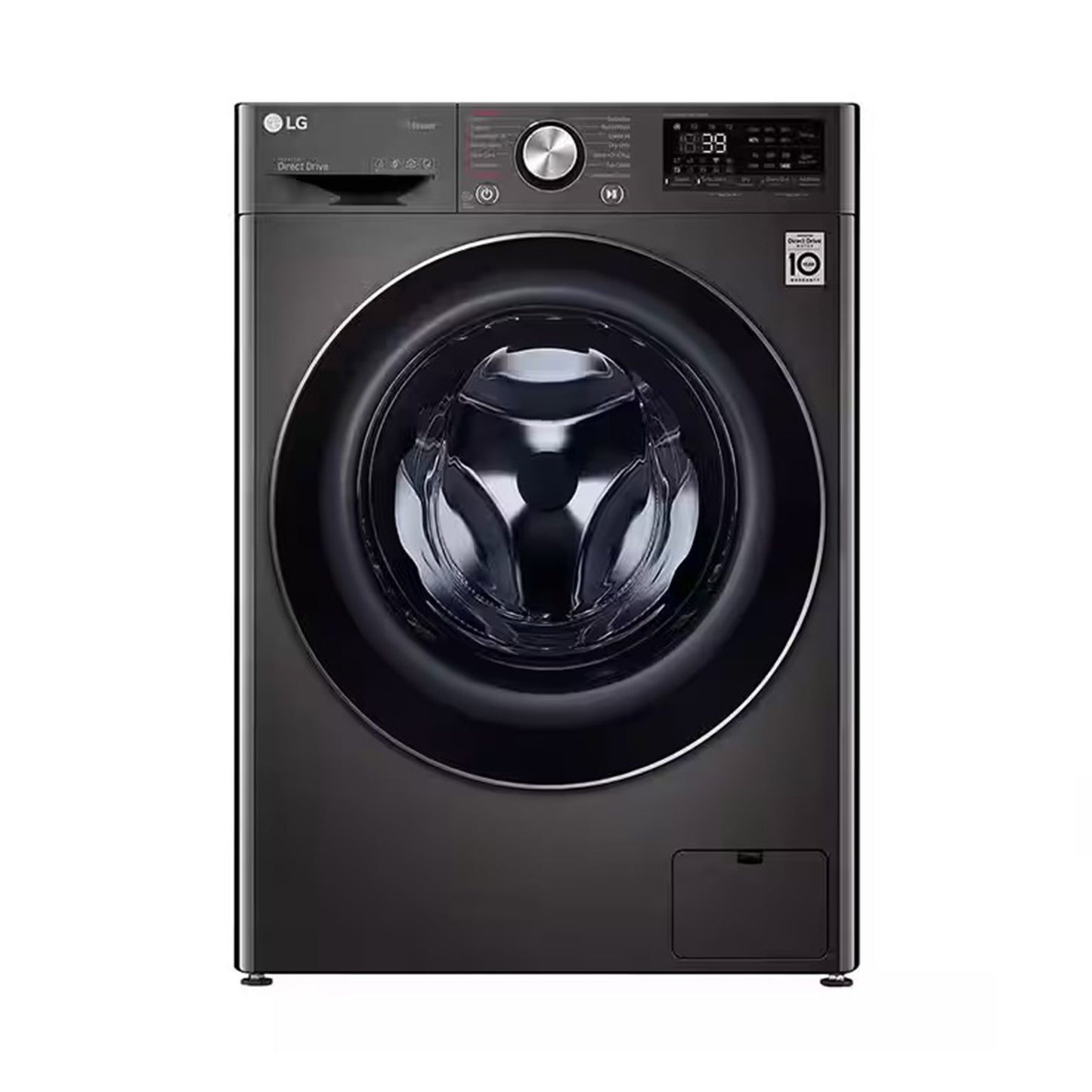 LG Washer + Dryer 9/5 Kg Front Load 1400RPM Black Steel