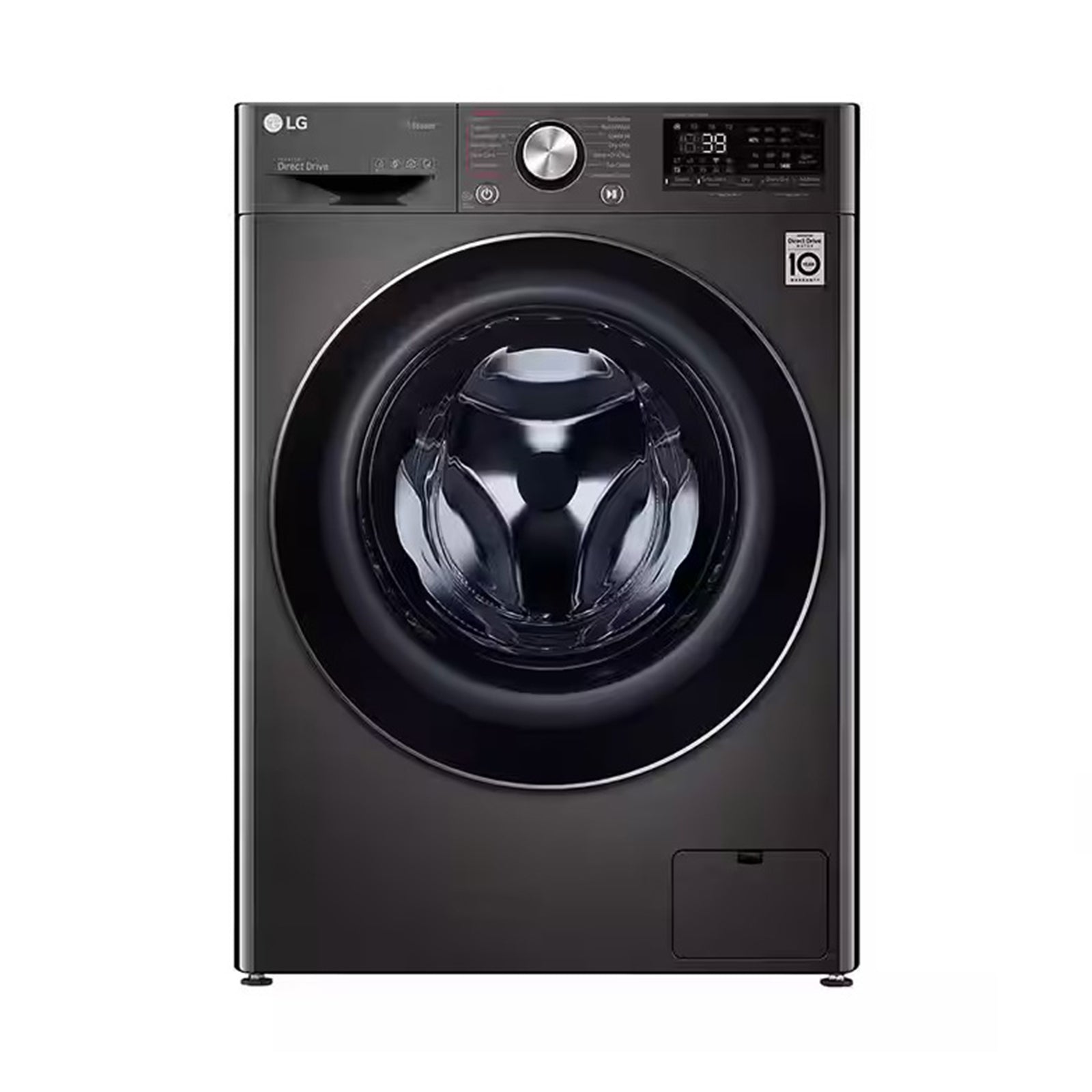 LG Washer + Dryer 9/5 Kg Front Load 1400RPM Black Steel