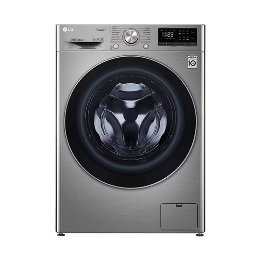 LG* Washer 9Kg Vivace Front Load 1400RPM AI DD Techno Silver
