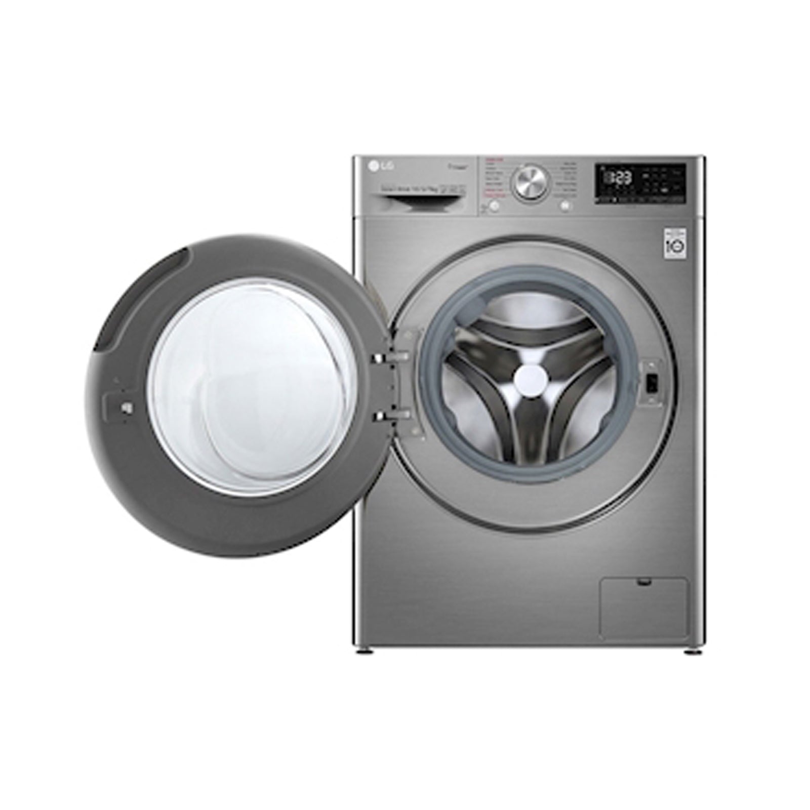 LG* Washer + Dryer 10.5/7 Kg Front Load 1400RPM Silver