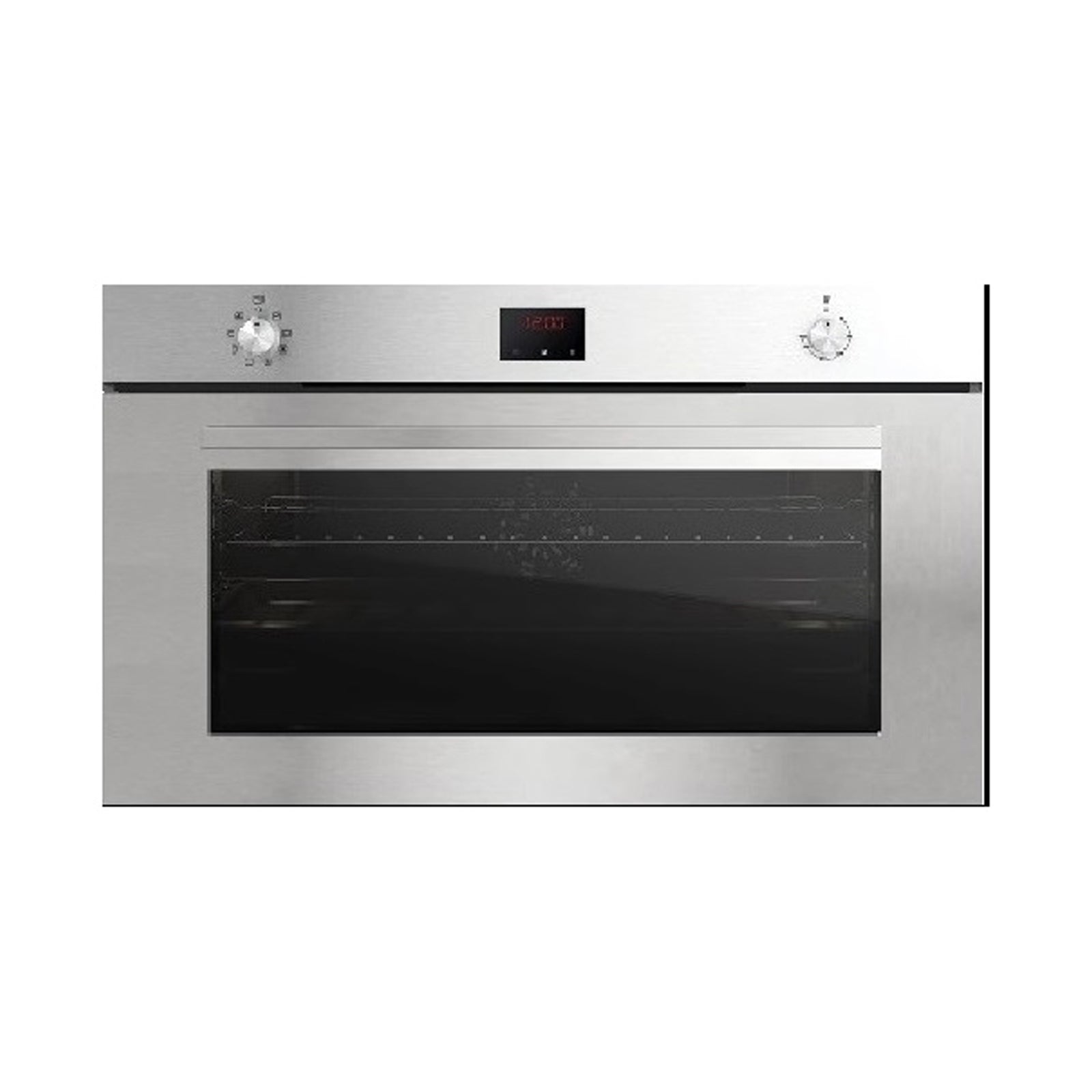 SMALVIC Oven 90Cm Gas Electric Convection Inox