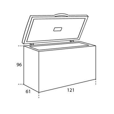 CONCORD Freezer Chest 380 Litres White(BU)