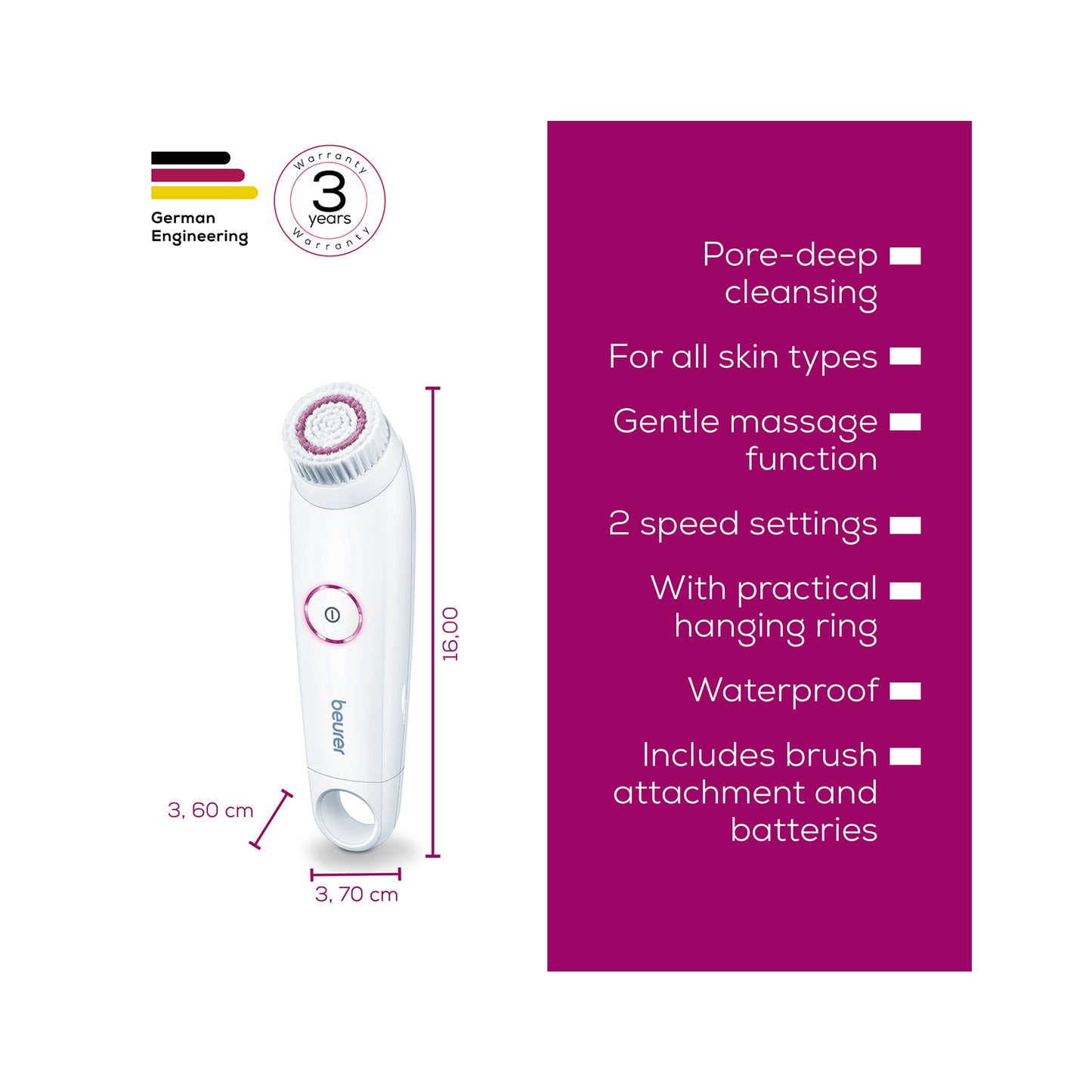 Beurer Electric Facial Cleansing Brush BEURER