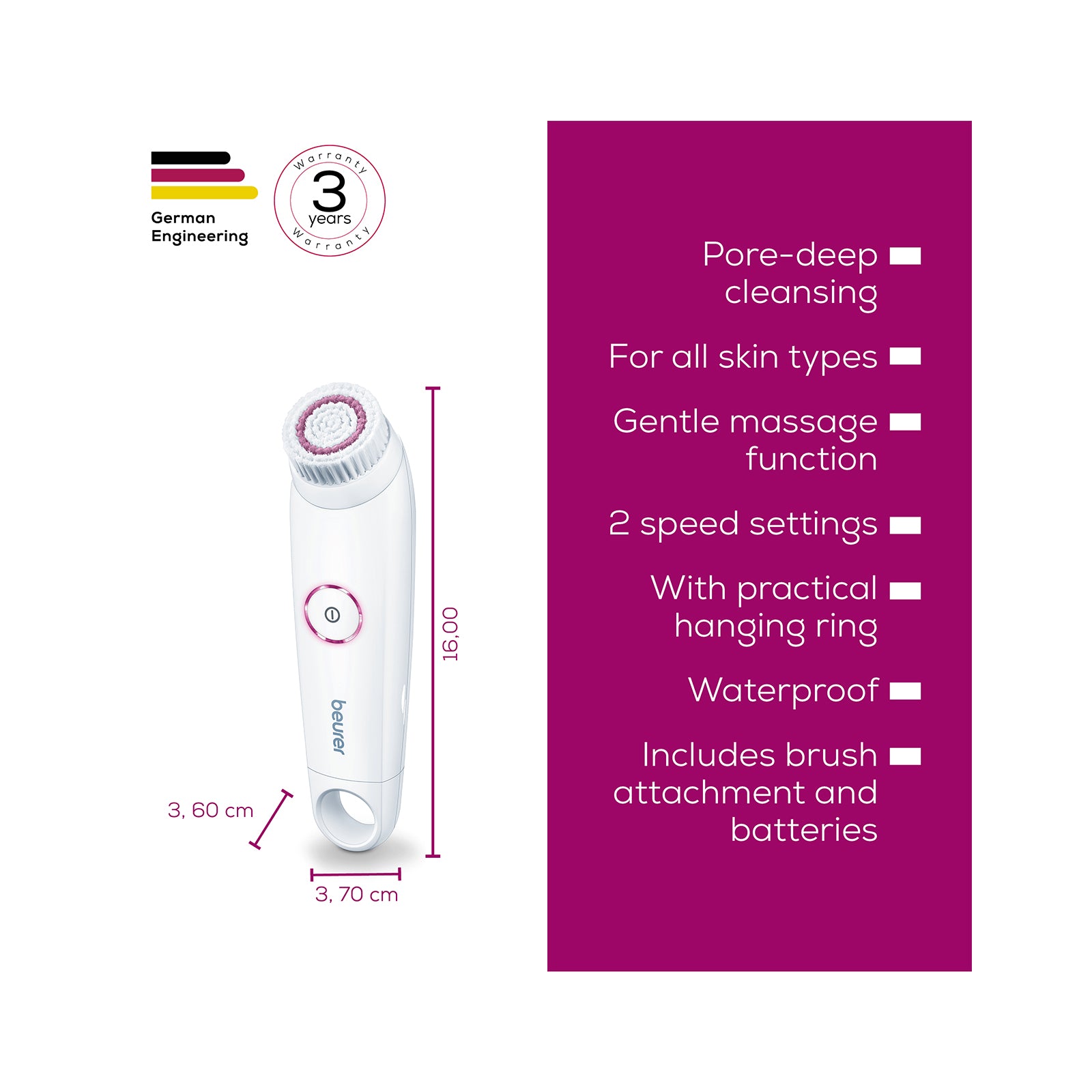 Beurer Electric Facial Cleansing Brush