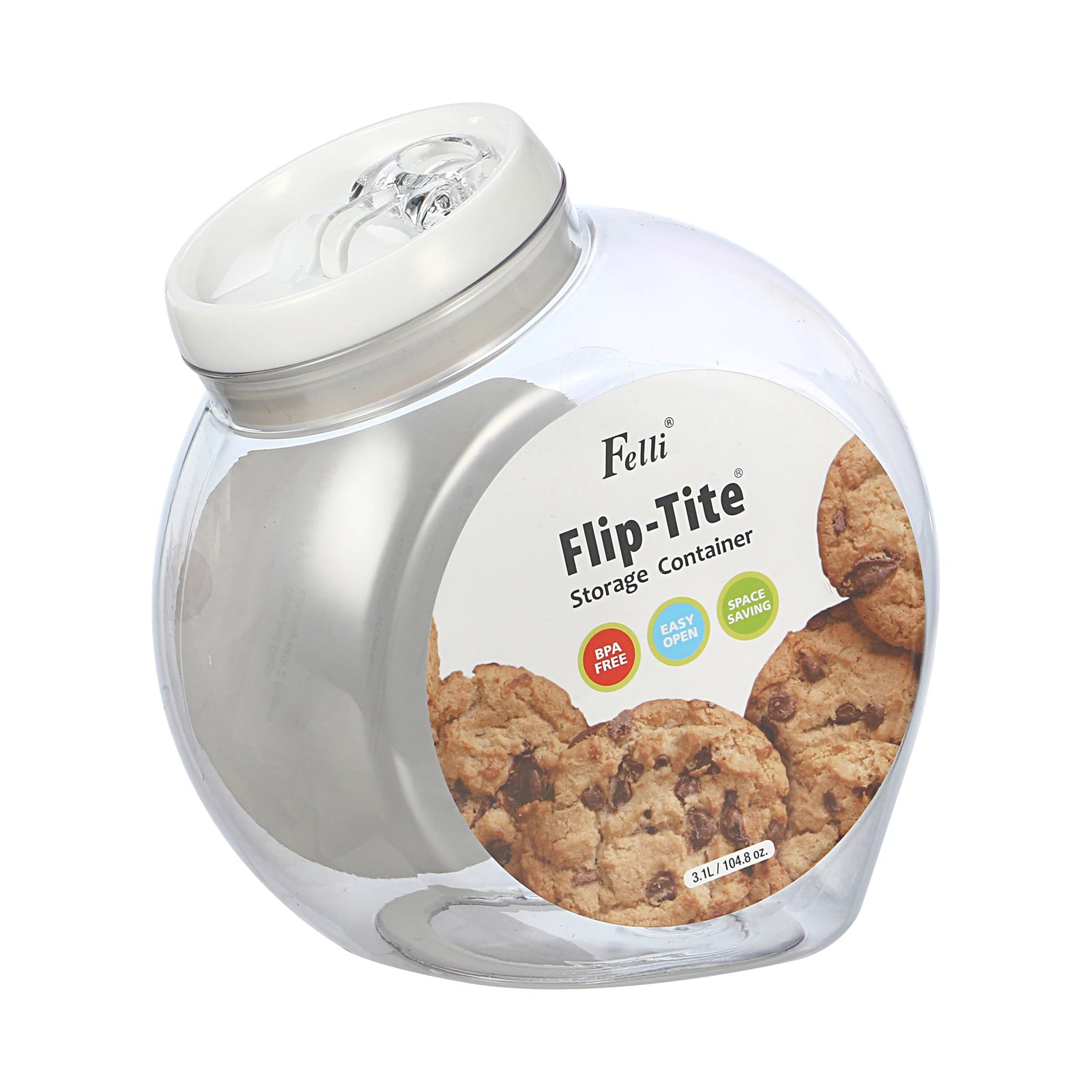 FELLI NLY1408A-060 FLIP TITE COOKIE JAR CANISTER