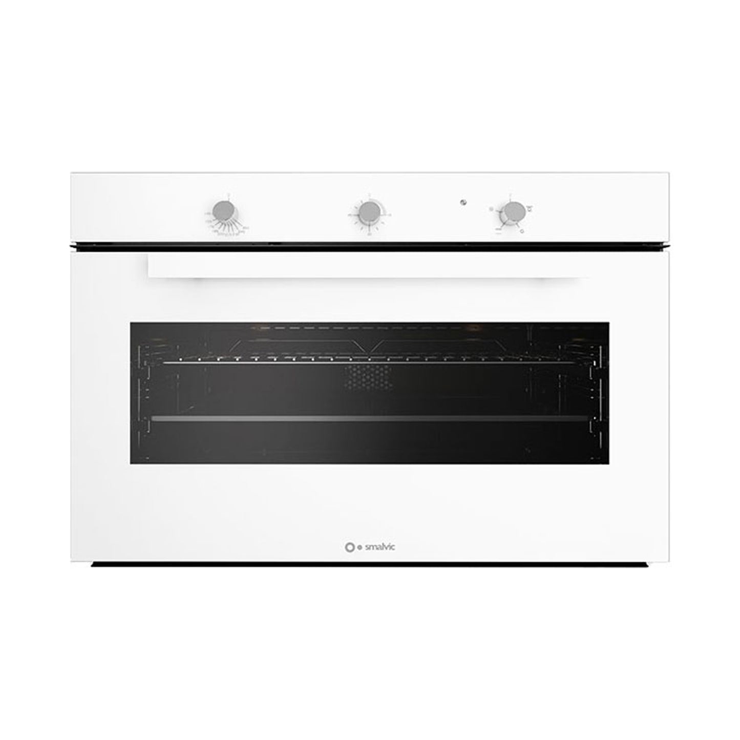 SMALVIC Oven 90Cm Gas Gas 110Litres White