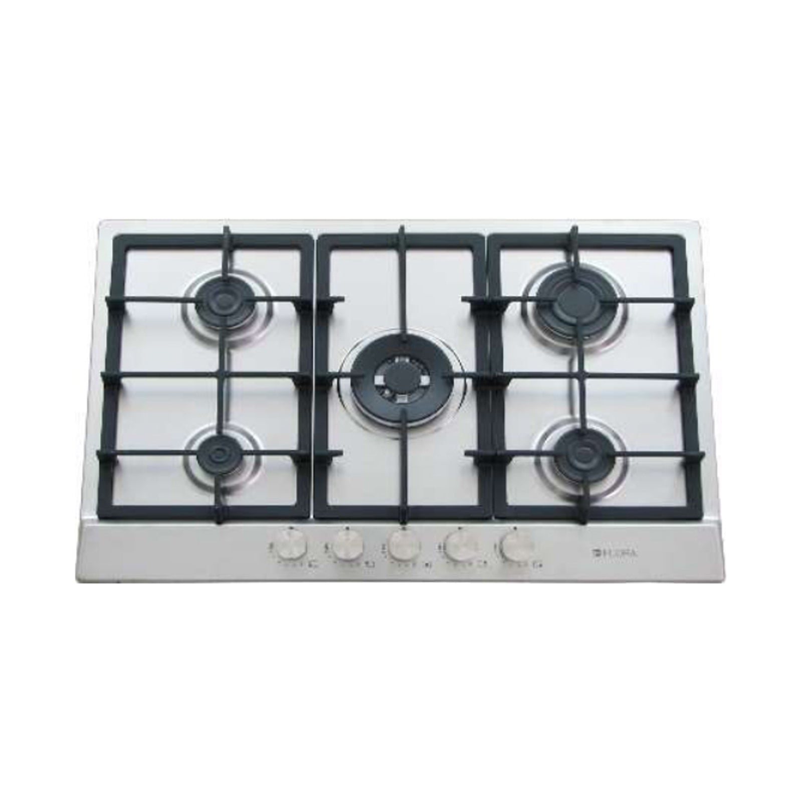 FLORA Hob 75Cm 5Gas Burners Full Safety Inox