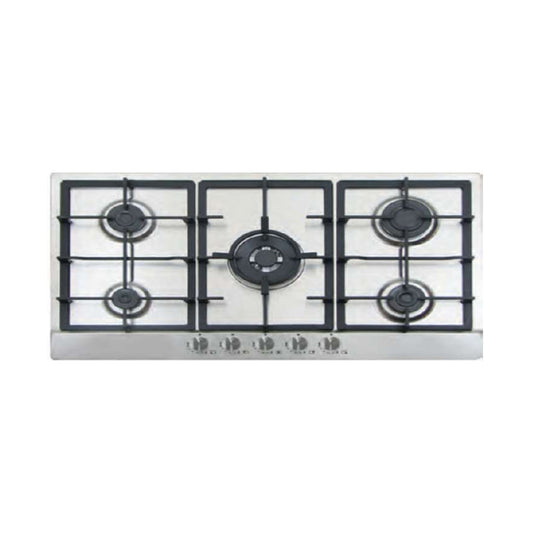 FLORA Hob 90Cm 5 Gas Burners Full Safety Inox