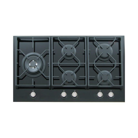 FLORA GAS HOB 90CM 5 BUNERS TRIPLE BURNER CAST IRON