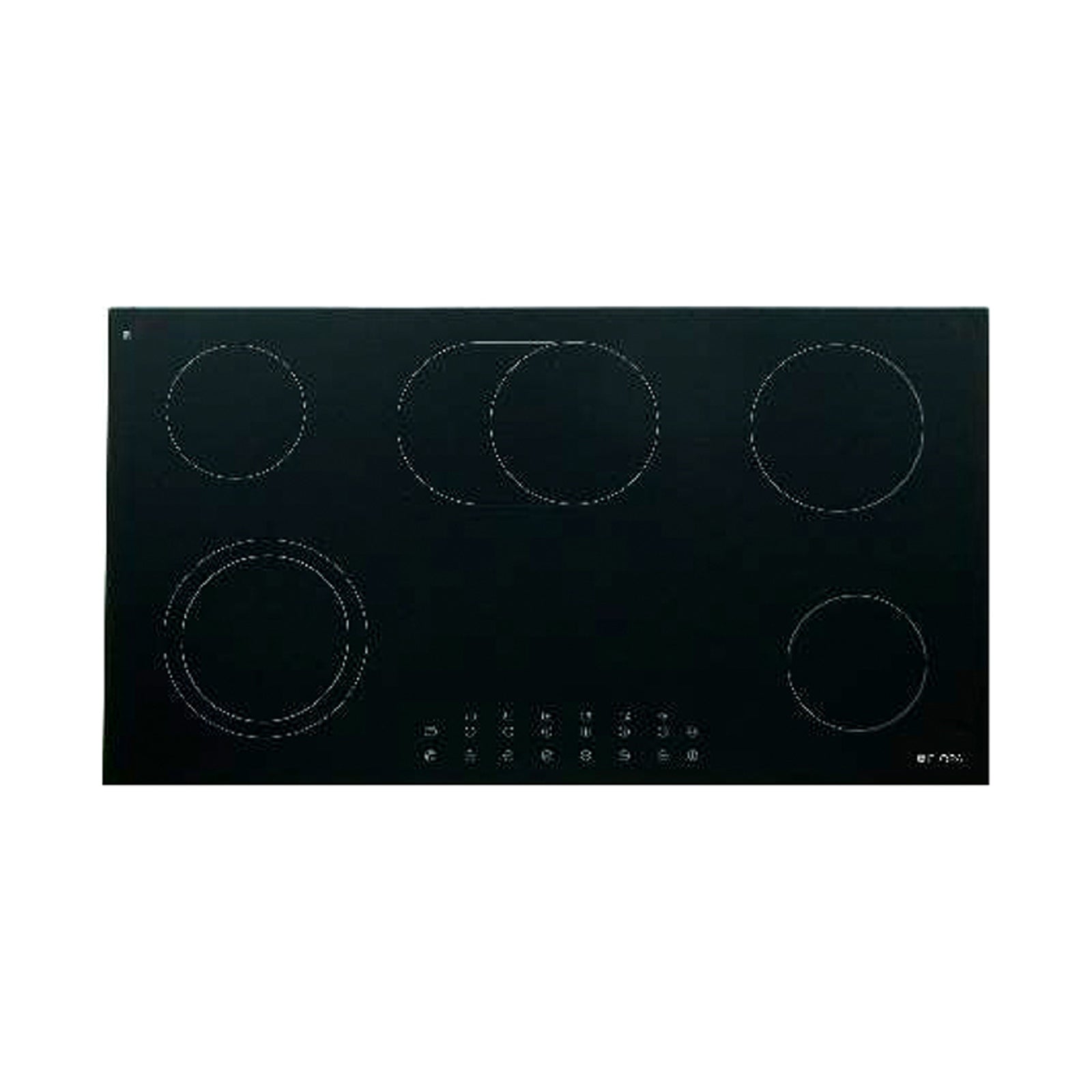 FLORA Hob 90 Cm 5 Electric Burners Vitro Ceramic Black