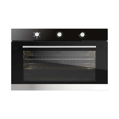 FLORA Oven 90 Cm Gas Gas 120Litres Glass Black