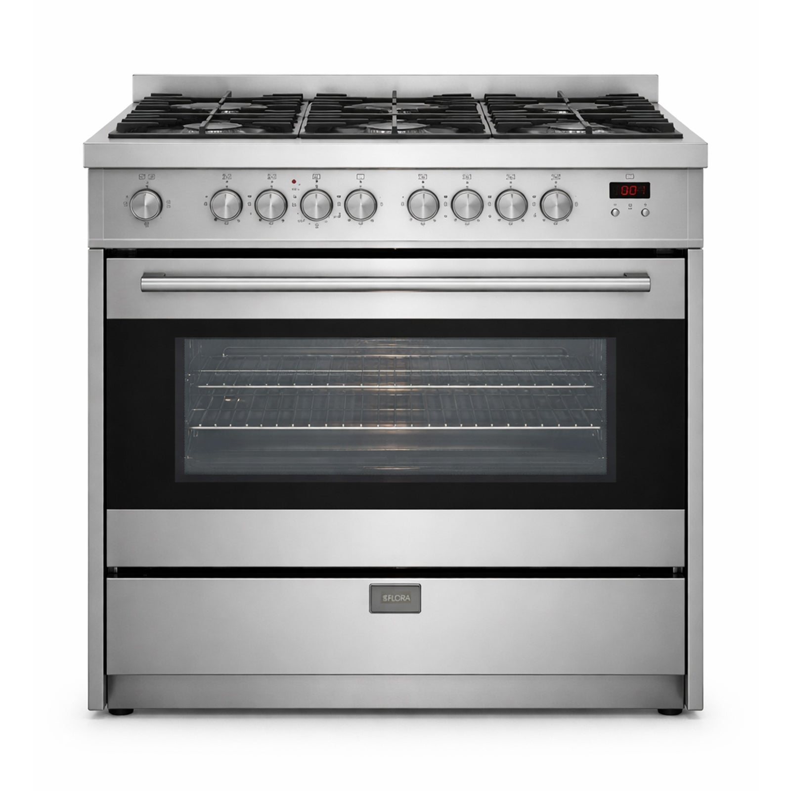 FLORA Cooker Wide 90 Cm Semi Pro Stainless Steel