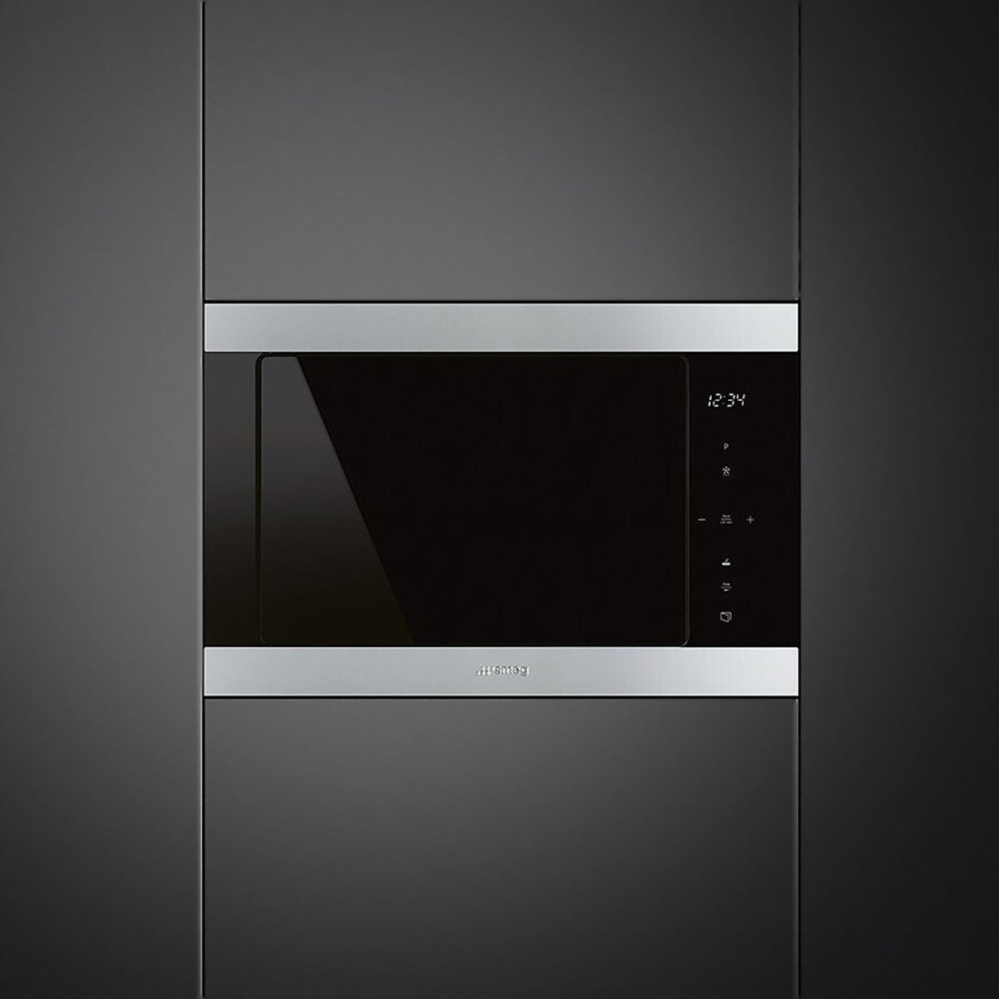 SMEG Microwave Built in 25 L Stainless Steel and Black