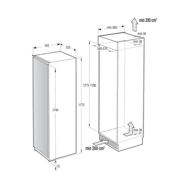 GORENJE Integrated Freezer No-Frost 7 Drawers+One Compartmen