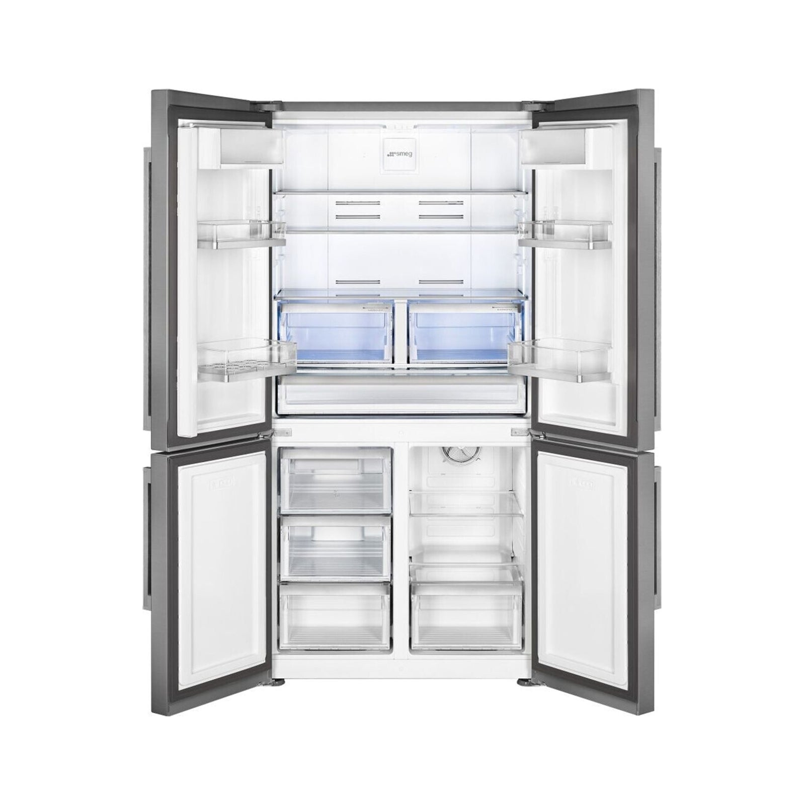 SMEG Refrigerator 24 Cft 541L 4 Doors Stainless Steel