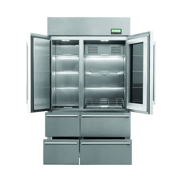 CAMPOMATIC Refrigerator 6 Doors 713 L Bottom Mount Stainless