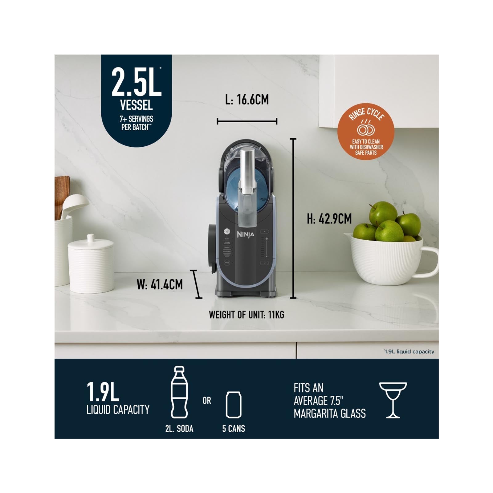 Ninja Slushi Frozen Drink Maker 2.5L 600 W