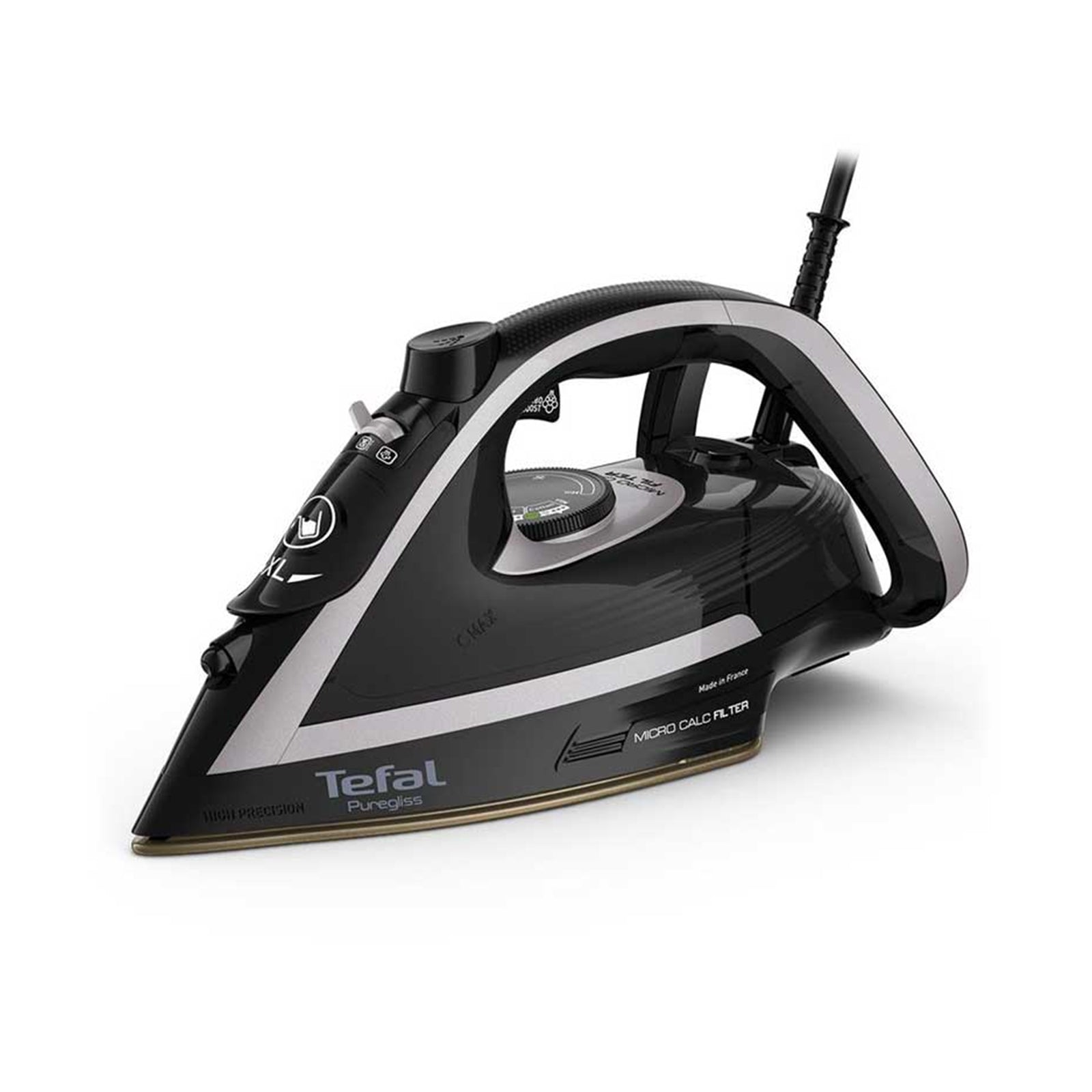 Tefal Puregliss Anti-Calc Shady & Black Steam Iron 2400W