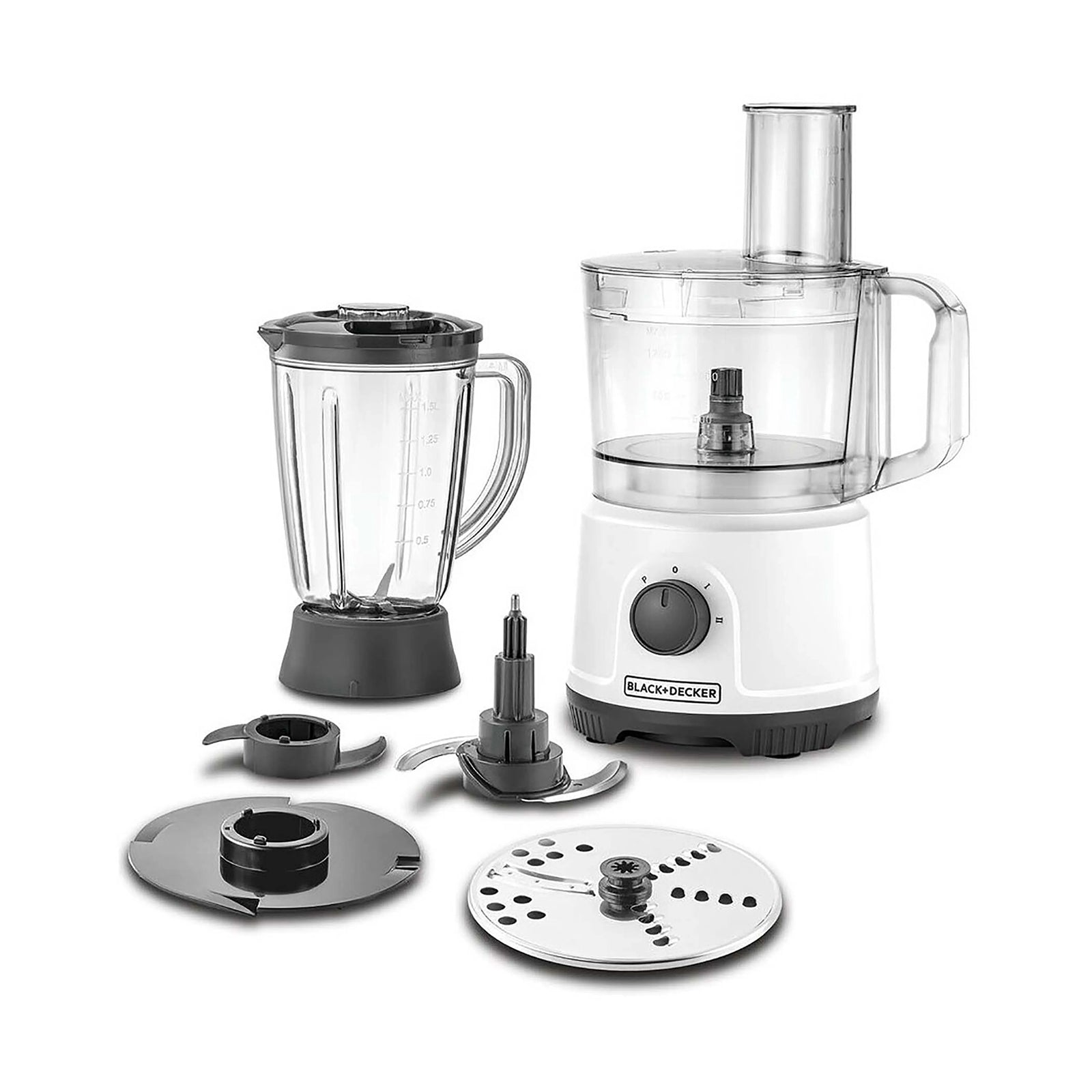 Black+Decker Food Processor 800w 2L White