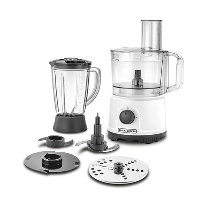 Black+Decker Food Processor 800w 2L White