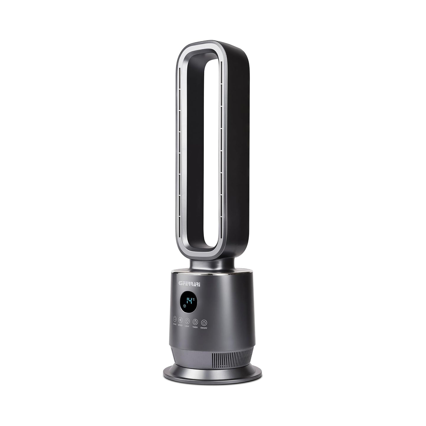 Ferrari Bladless Fan 50w 3 Speeds 12 Hours Timer Grey