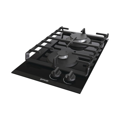 GORENJE Hob 30Cm Domino 2 Gas Burners Vitro Ceramic Black