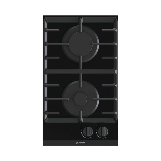 GORENJE Hob 30Cm Domino 2 Gas Burners Vitro Ceramic Black