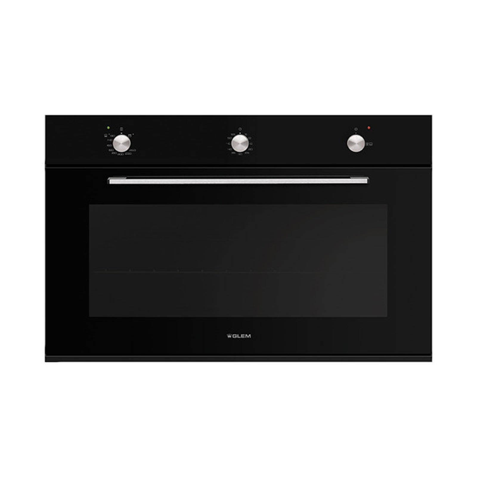 G.GAS Oven 90Cm Gas Electric Black