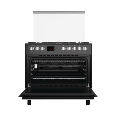 GORENJE Cooker 90Cm Wide 5 Gas Burners Black