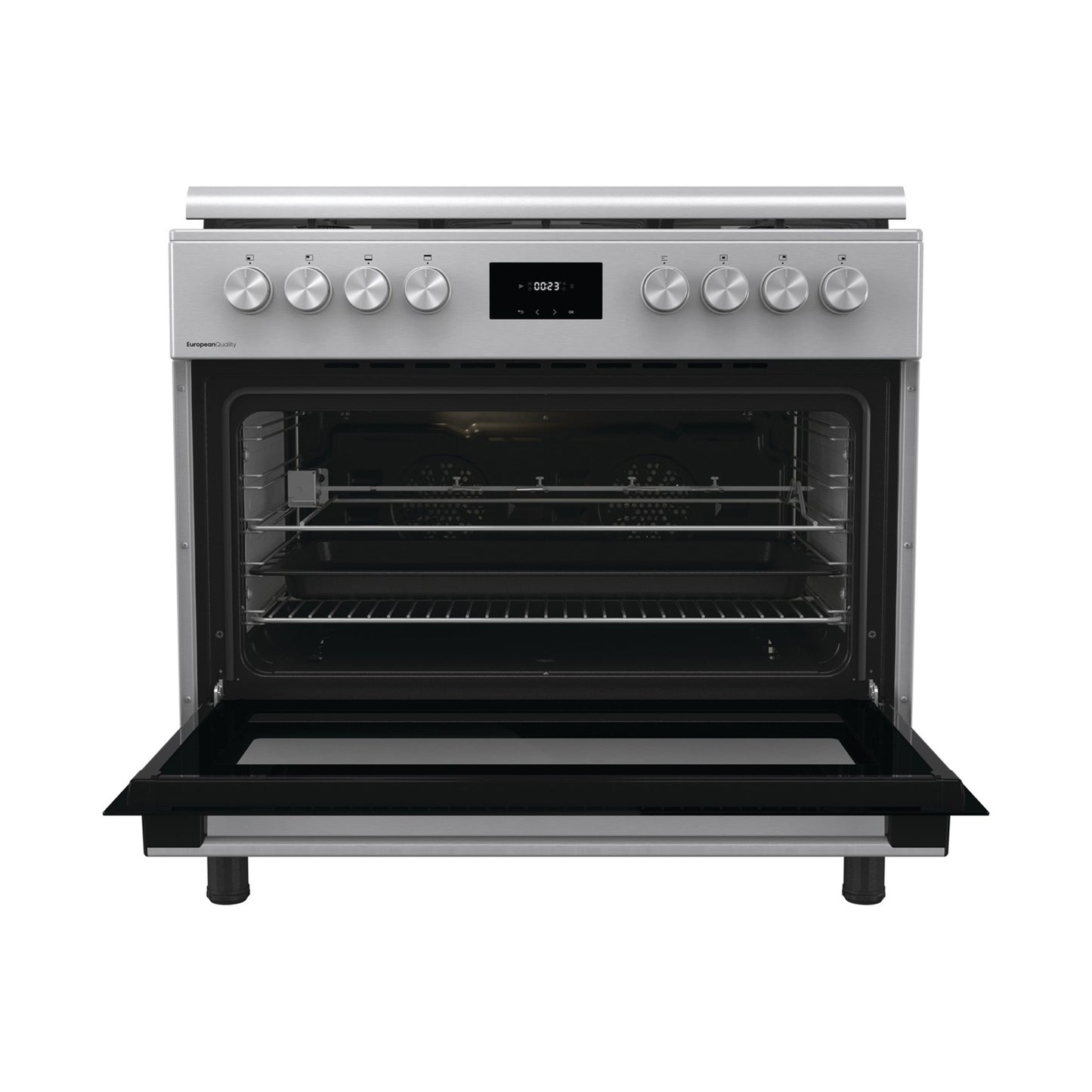 GORENJE Cooker 90 cm Wide Safety Convection Inox