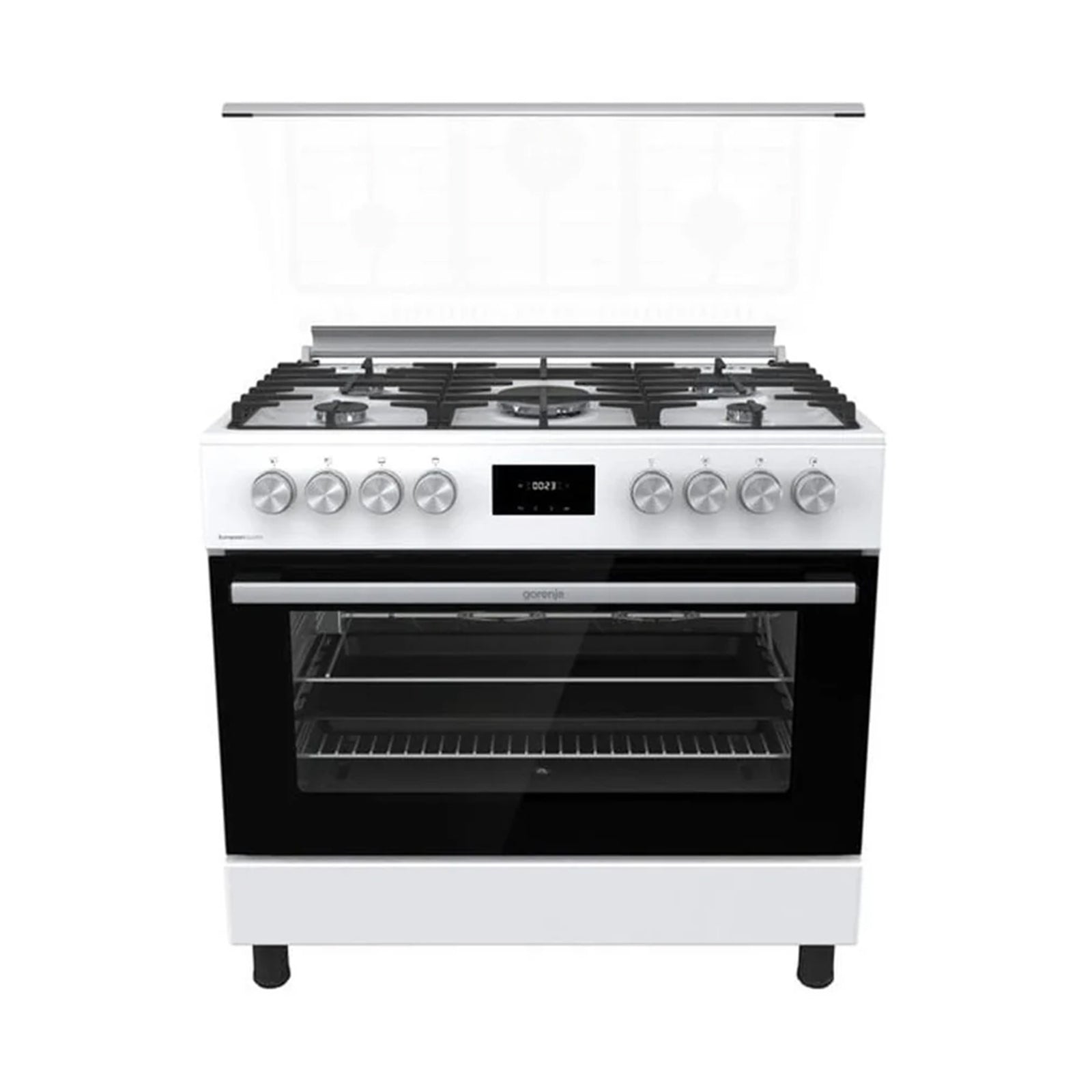 GORENJE Cooker 90 Cm Wide 5 Gas Burners Convection White