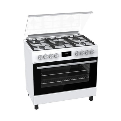 GORENJE Cooker 90 Cm Wide 5 Gas Burners Convection White