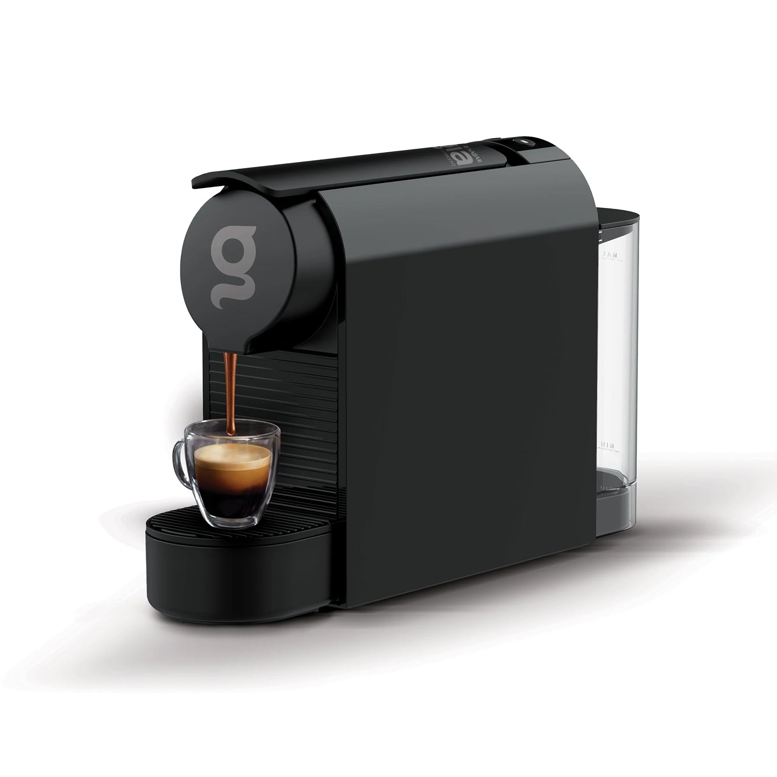 Gia Aluminum Capsule Machine Black