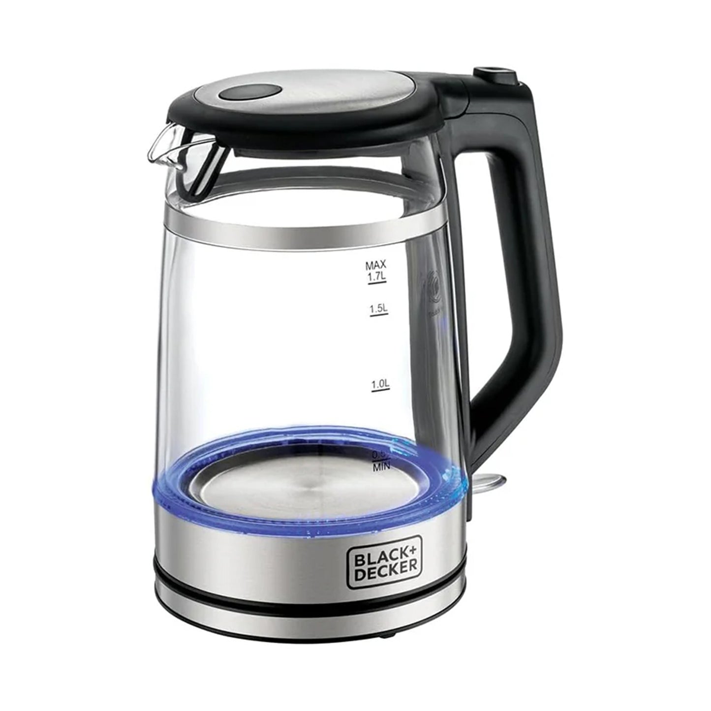 Black+Decker Kettle Glass Double Wall 2200w 1.7l