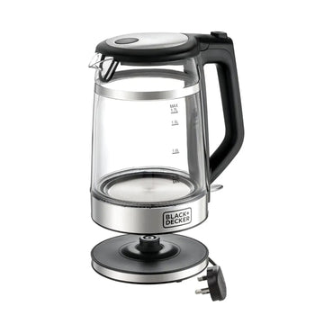 Black+Decker Kettle Glass Double Wall 2200w 1.7l