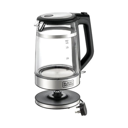 Black+Decker Kettle Glass Double Wall 2200w 1.7l