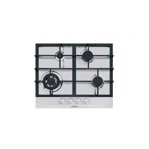 GLEM GAS Hob 60Cm 4 Gas Burners Safety Inox