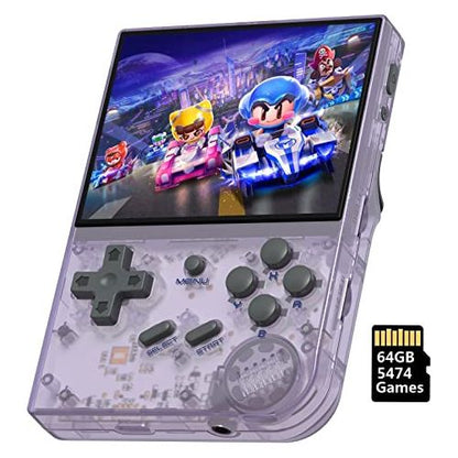 ANBERNIC HANDHELD GAME - 3.5 INCH IPS SCREEN - PURPLE