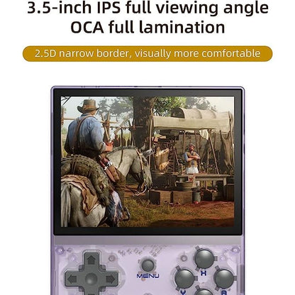 ANBERNIC HANDHELD GAME - 3.5 INCH IPS SCREEN - PURPLE