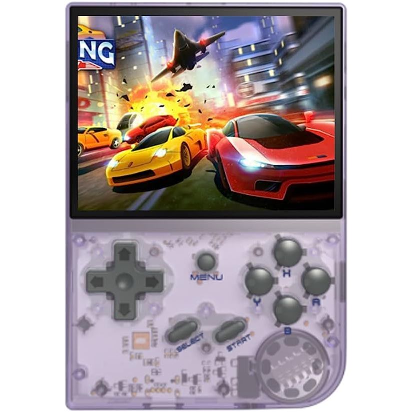 ANBERNIC HANDHELD GAME - 3.5 INCH IPS SCREEN - PURPLE