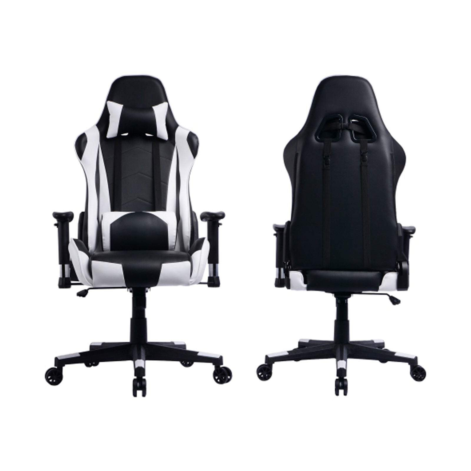 GAMING CHAIR - BLACK/WHITE