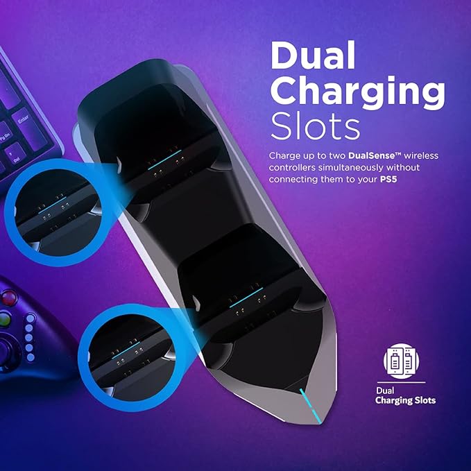 VERTUX DualDock Charging Hub for PS5 DualSense™ Controller