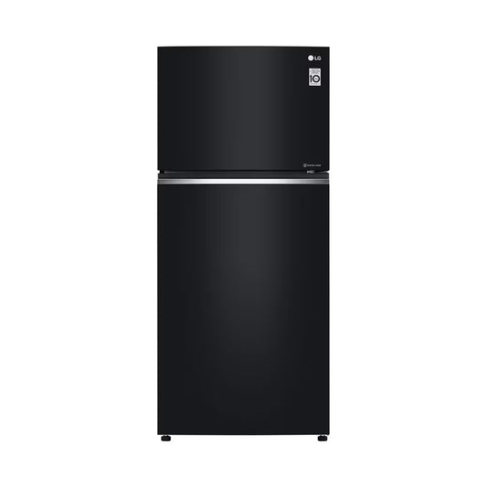 LG* 24 Cft Refrigerator 2 Doors Glass Black