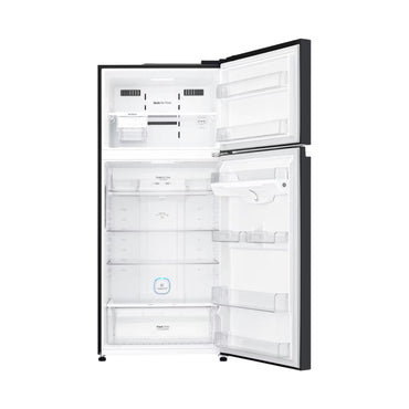 LG* 24 Cft Refrigerator 2 Doors Glass Black