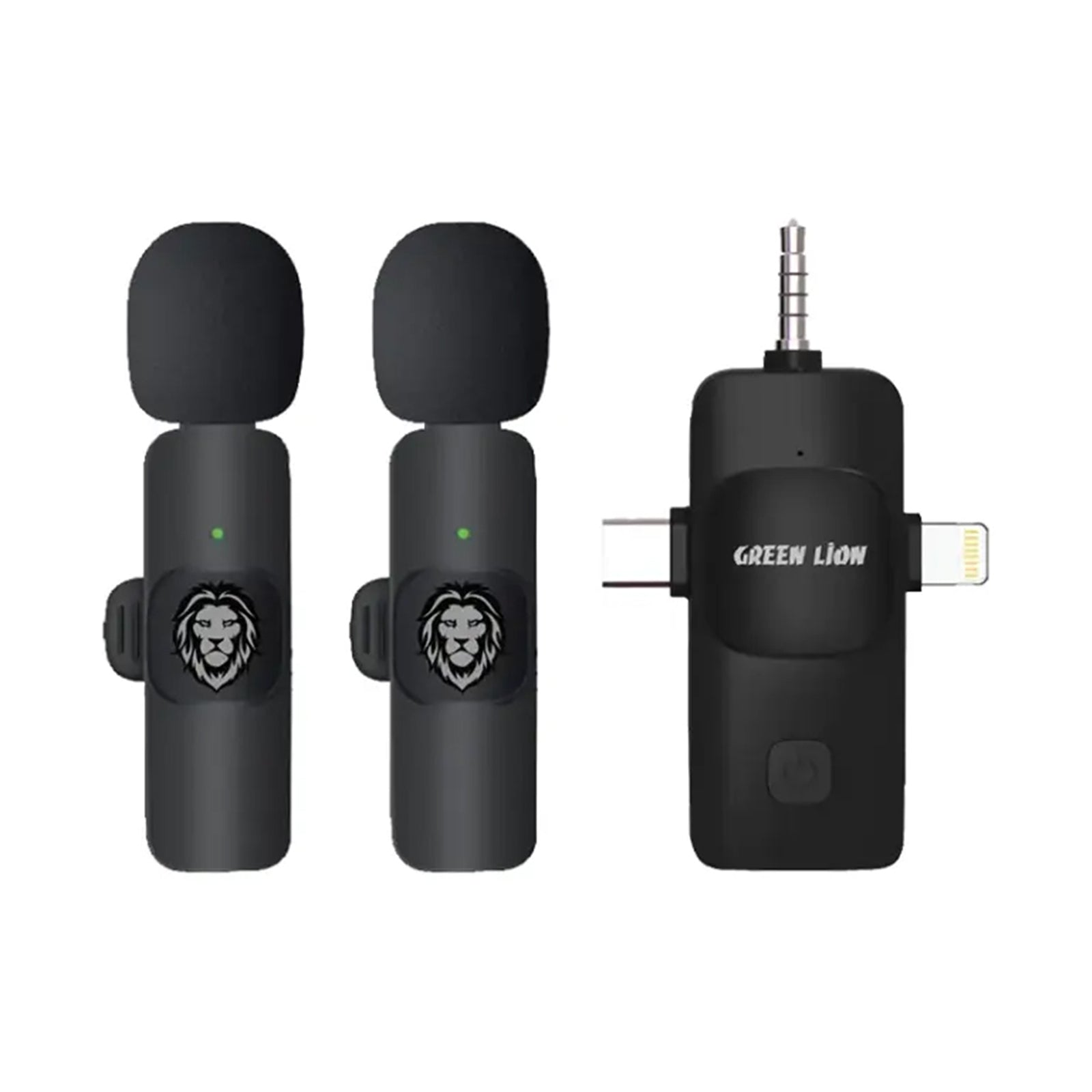 GREEN LION 3in 1 Wireless Microphone Type-C, Lightining