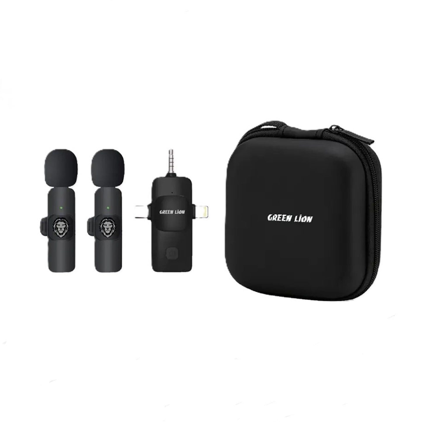 GREEN LION 3in 1 Wireless Microphone Type-C, Lightining