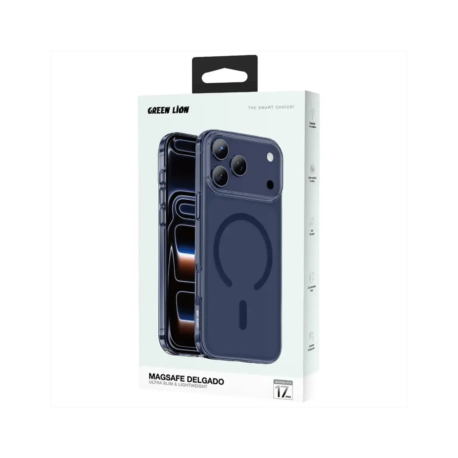 GREEN LION Coral Delgado Case For iPhone 17 Pro Max - Blue