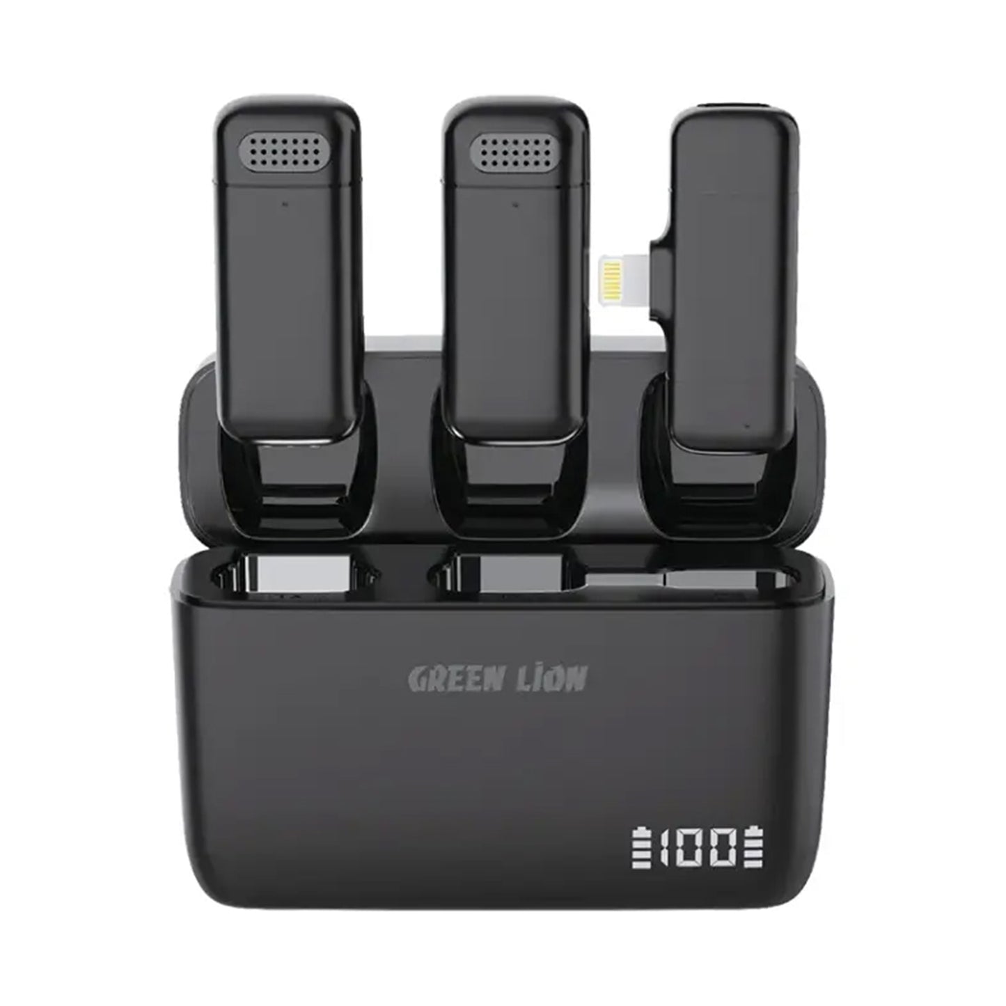 GREEN LION Duo Cast Wireless Mic Lightening - Black