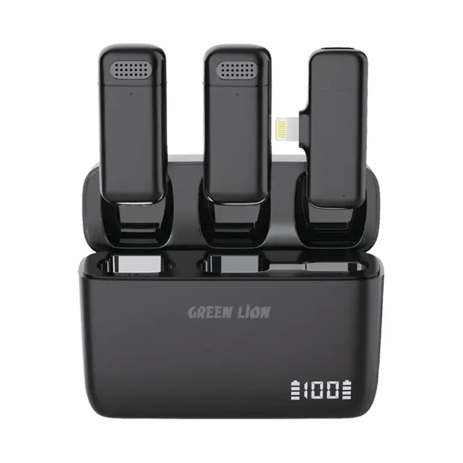 GREEN LION Duo Cast Wireless Mic Lightening - Black